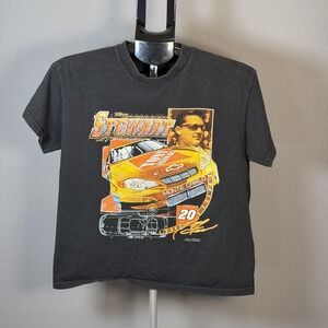 Chase‎ Authentics NASCAR T-Shirt Youth 14/16 Gray Good Tony Stewart 2003 Graphic